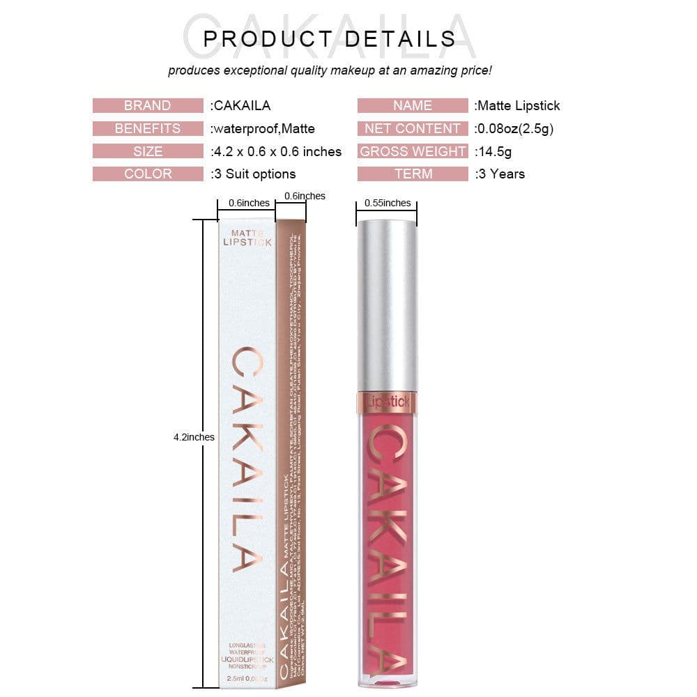 image-CAKAILA 18-Color Waterproof Lip Gloss