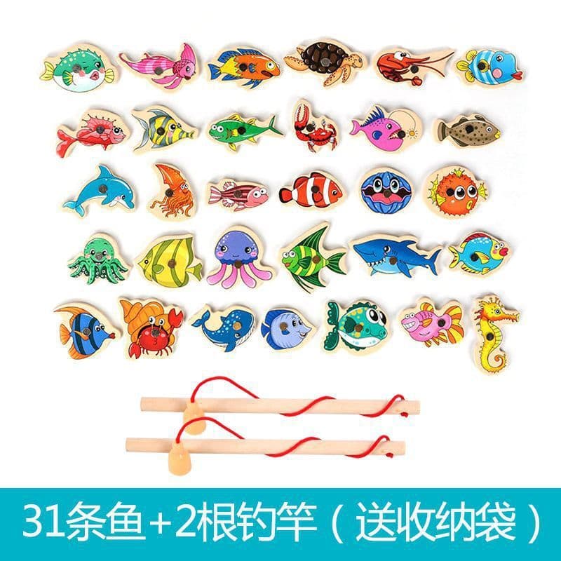 image-Fishing Toy Children Magnetic Fish Boys Girls Infants-One Year and a Half Year Old Baby Early Education Brain Wholesale