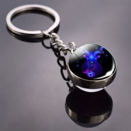 image-Constellation Keychain - Double-sided Glass Ball
