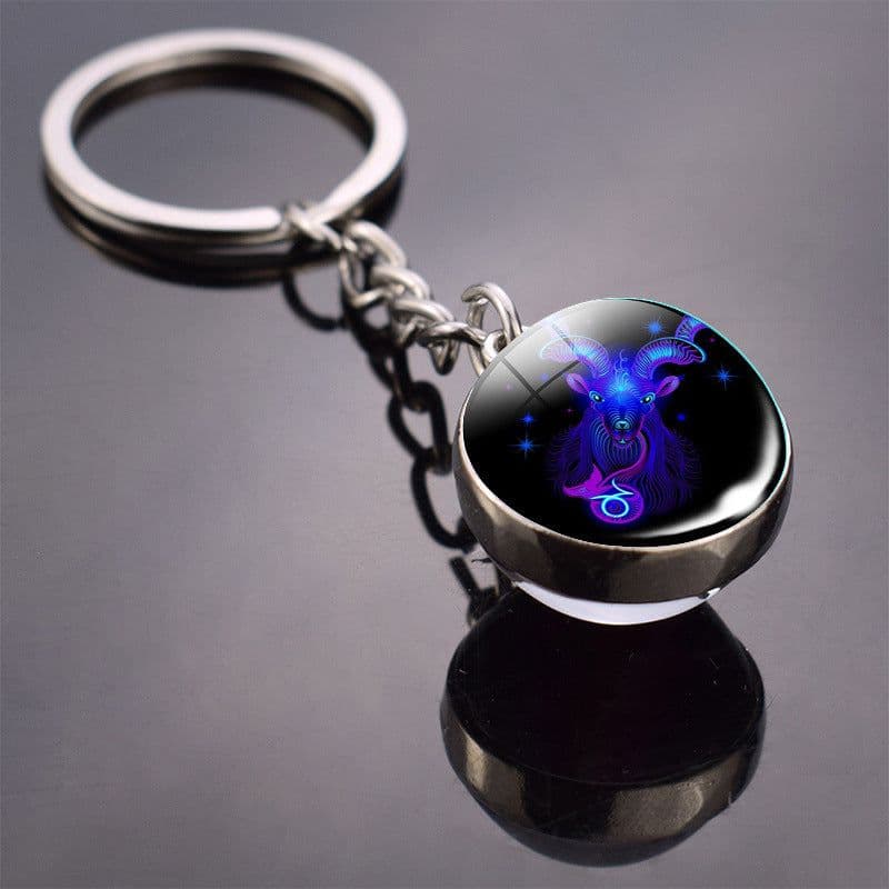 image-Constellation Keychain - Double-sided Glass Ball