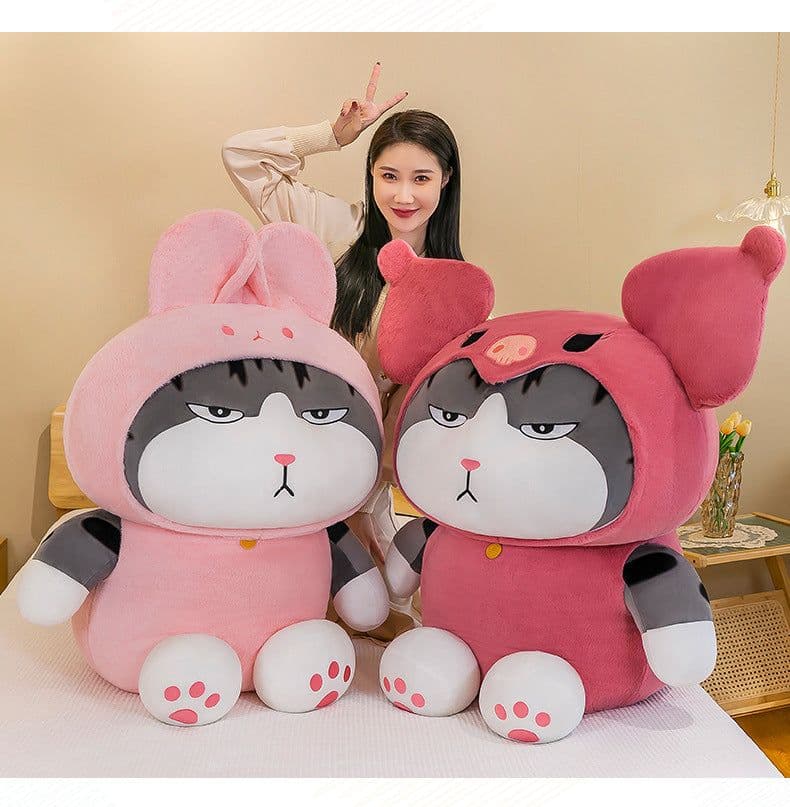 image-Plush Cat Toy 100cm Super Soft Short Plush