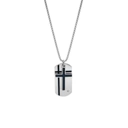 image-Men's Titanium Steel Cross Necklace Triple Use - Type B (63 characters)