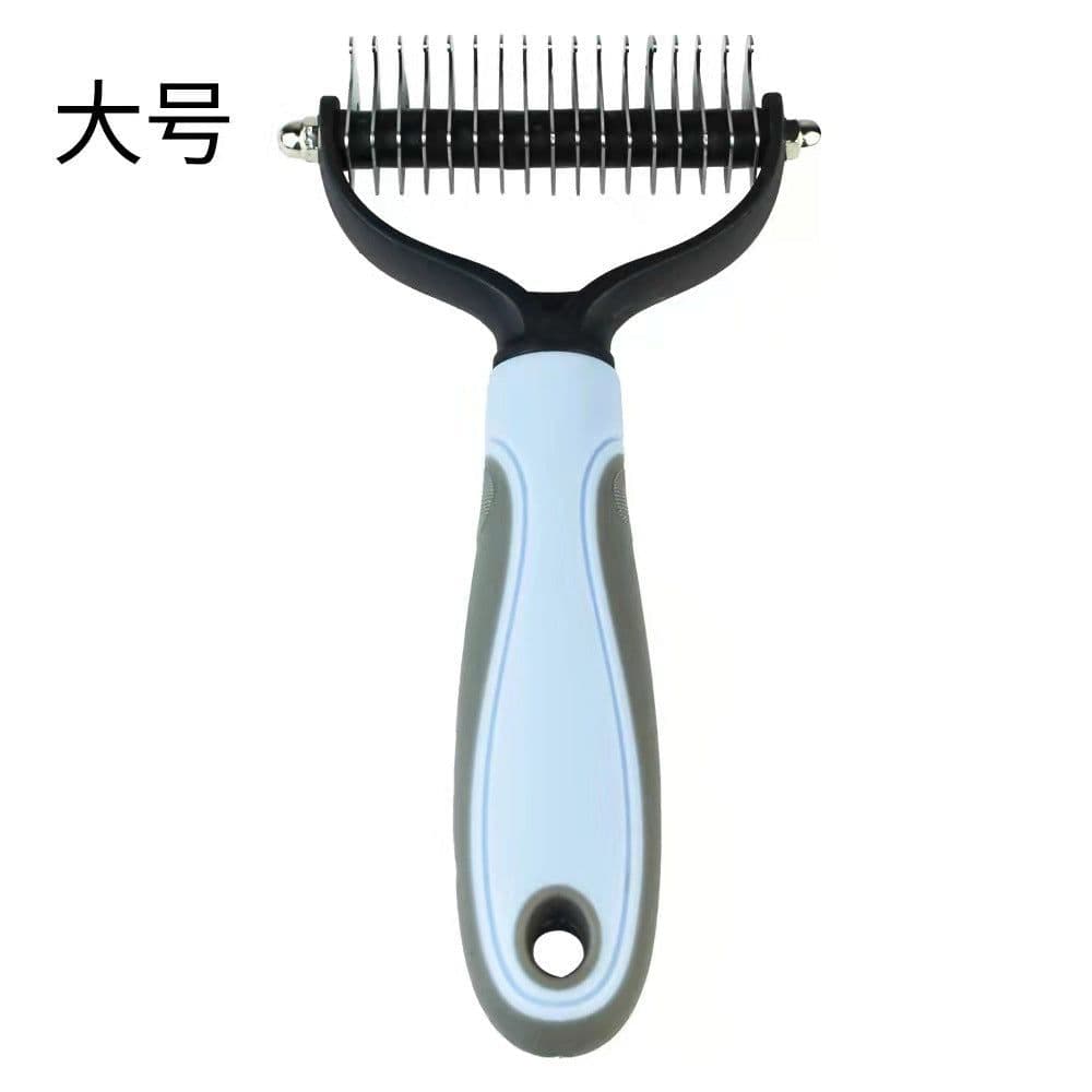 image-Pet Comb Dog Cat Stainless Steel Hair Removal Knot Knife - 3-in-1