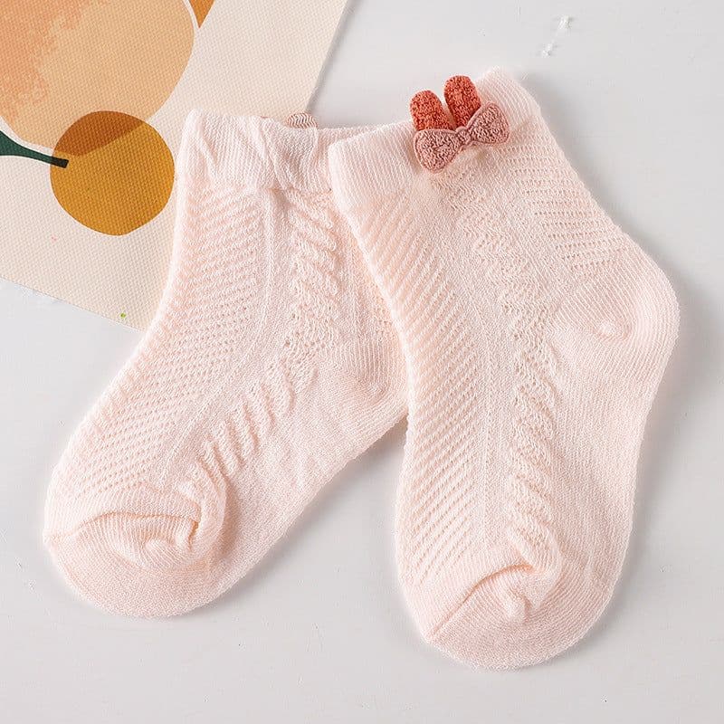 image-Newborn socks baby summer thin section baby boneless super cute cute middle tube socks 0-6 months wholesale baby