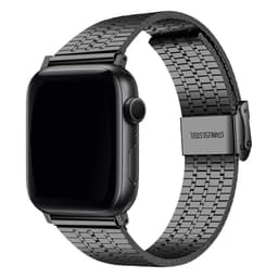 image-Apple Watch Metal Strap Fish Scale Seven Stainless Steel Double Safety Buckle