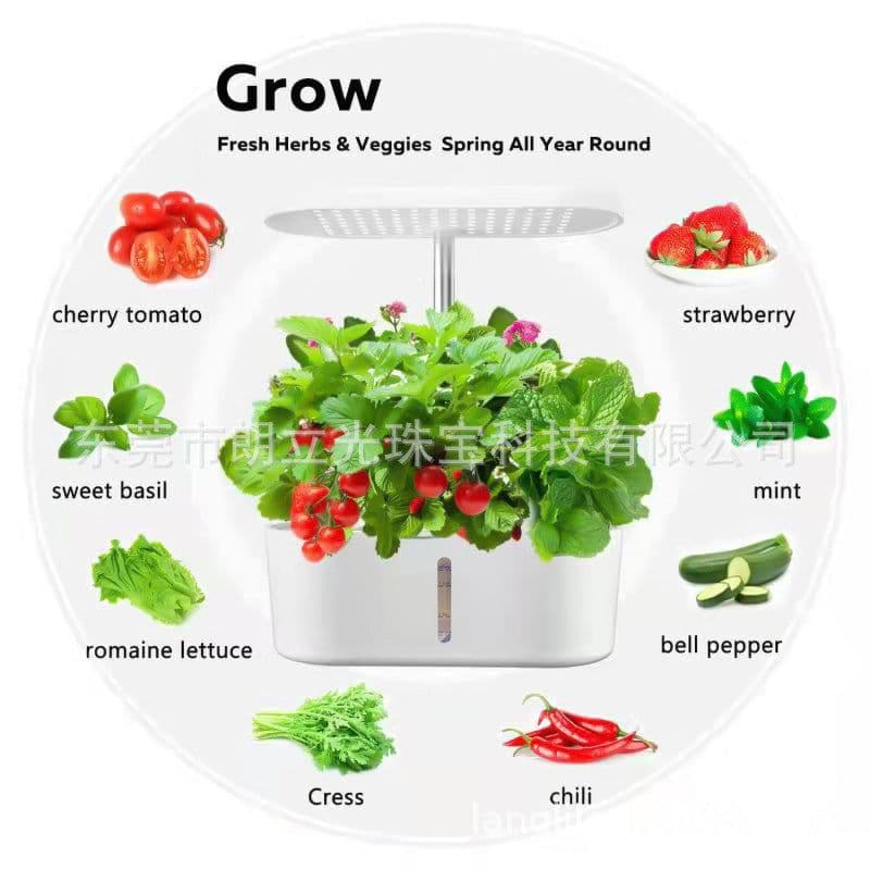 image-Full Spectrum LED Plant Growth Lamp - Black