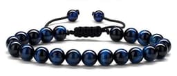 image-Cross-border Hot Selling Men's Bracelet Natural Tiger's Eye Braided Bracelet Essential Oil Aromatherapy Beads Amazon Hot Sale
