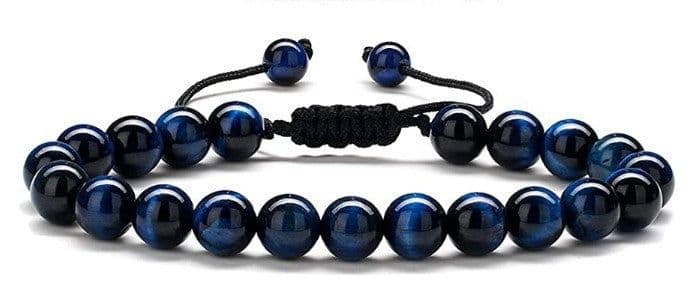 image-Cross-border Hot Selling Men's Bracelet Natural Tiger's Eye Braided Bracelet Essential Oil Aromatherapy Beads Amazon Hot Sale
