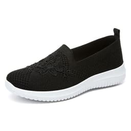 image-Women's Shoes 2023 Autumn New Old Beijing Cloth Shoes Embroidered Mom's Shoes Shallow Mouth Slip-On Women's Shoes Cross-Border Factory