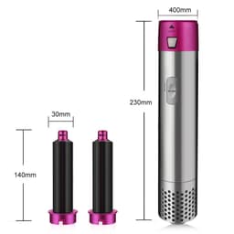 image-Curling iron five-in-one hot air comb hair comb automatic hair absorption styling comb curling stick straight hair comb hair dryer leafless