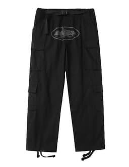 image-Men's Tactical Cargo Pants - Black Hip Hop Straight