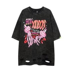 image-TKPA Hip-Hop T-Shirt - Black Skeleton Devil XXL