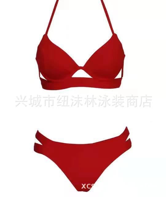 image-Bikini Backless Triangle - Orange XL