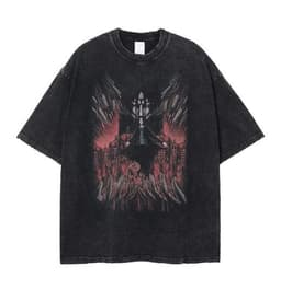 image-Cuifu Anime Print T-Shirt - Dark Retro Short Sleeve