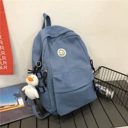 image-School bag female Korean version of Harajuku ulzzang high school college student backpack male large capacity ins wind couple shoulder bag female