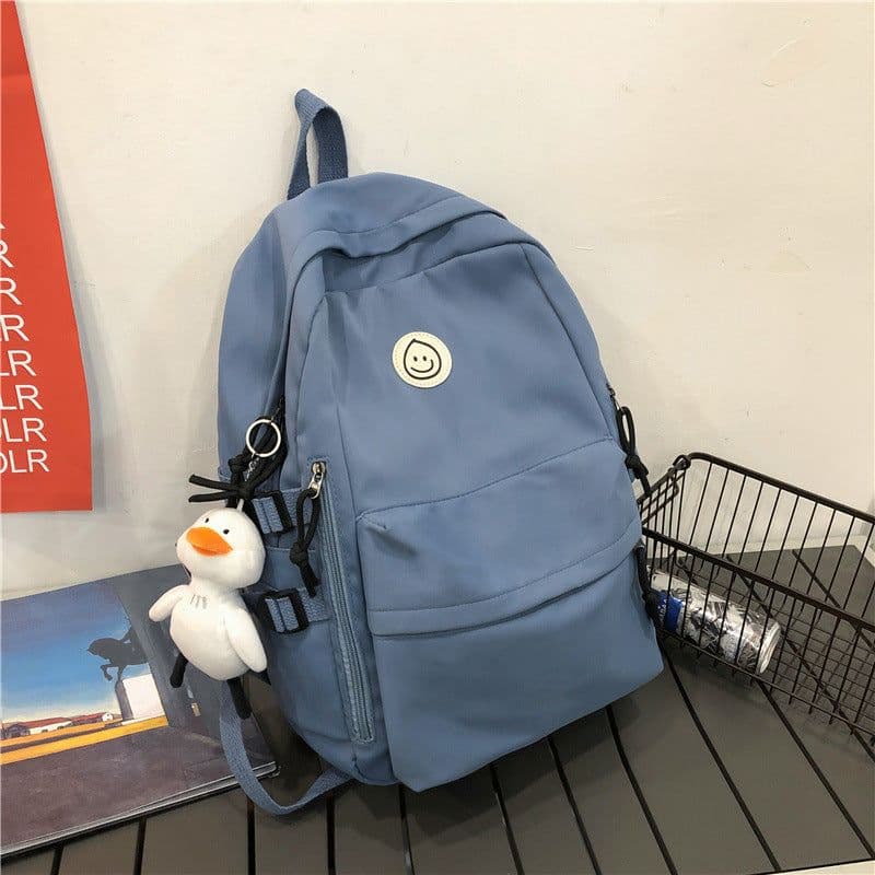 image-School bag female Korean version of Harajuku ulzzang high school college student backpack male large capacity ins wind couple shoulder bag female