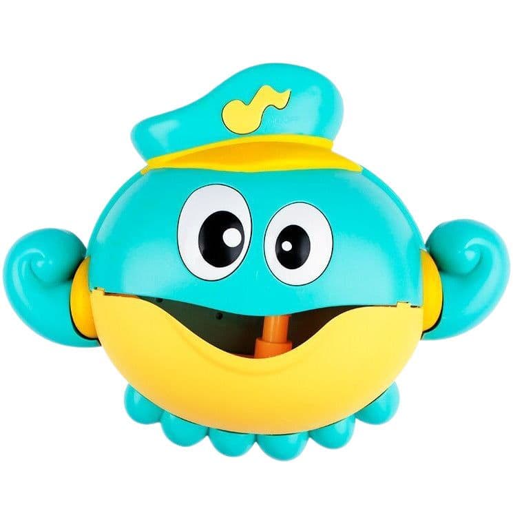 image-Frog Bubble Music Machine - Yellow Baby Bath Toy, 24*8*15cm