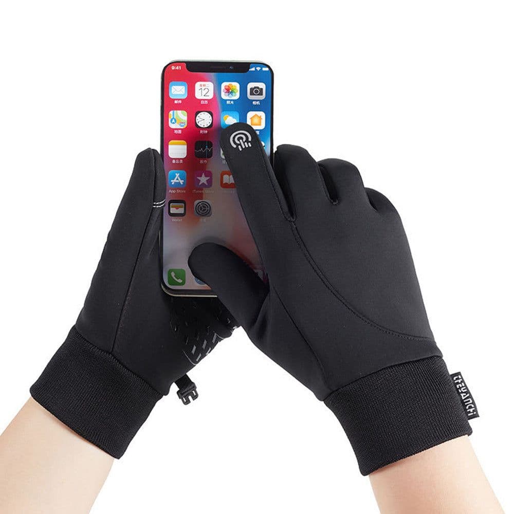 image-Winter Cycling Gloves Touchscreen Unisex Grey XL