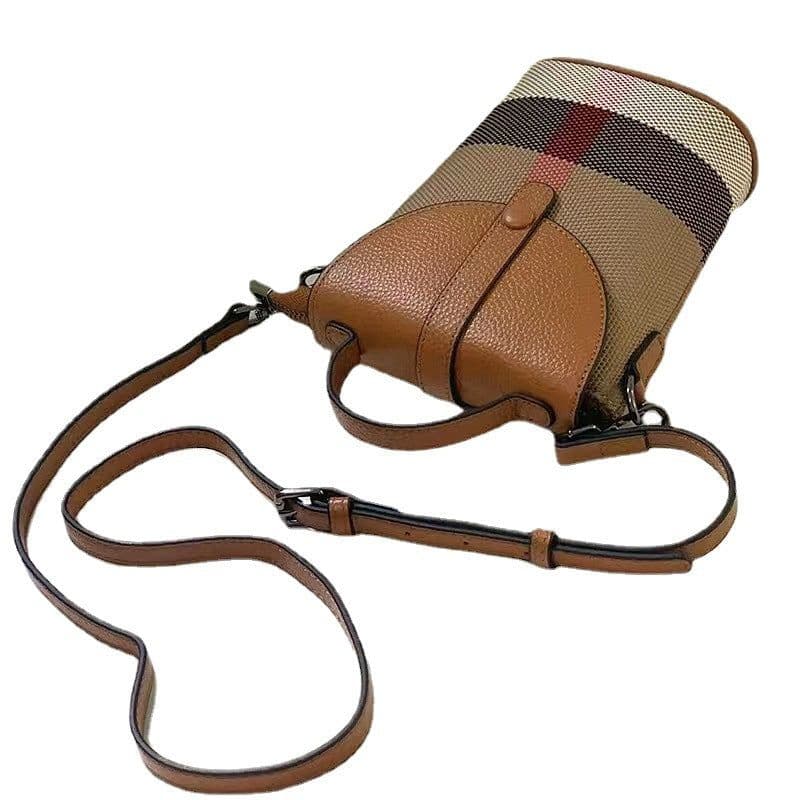 image-FURUO Genuine Leather Shoulder Bag - Caramel Mini