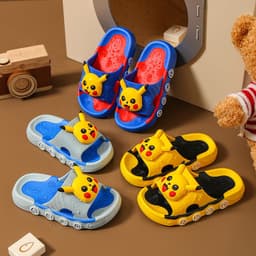 image-Hanzhai Children's Slippers - Sapphire Cartoon Animal