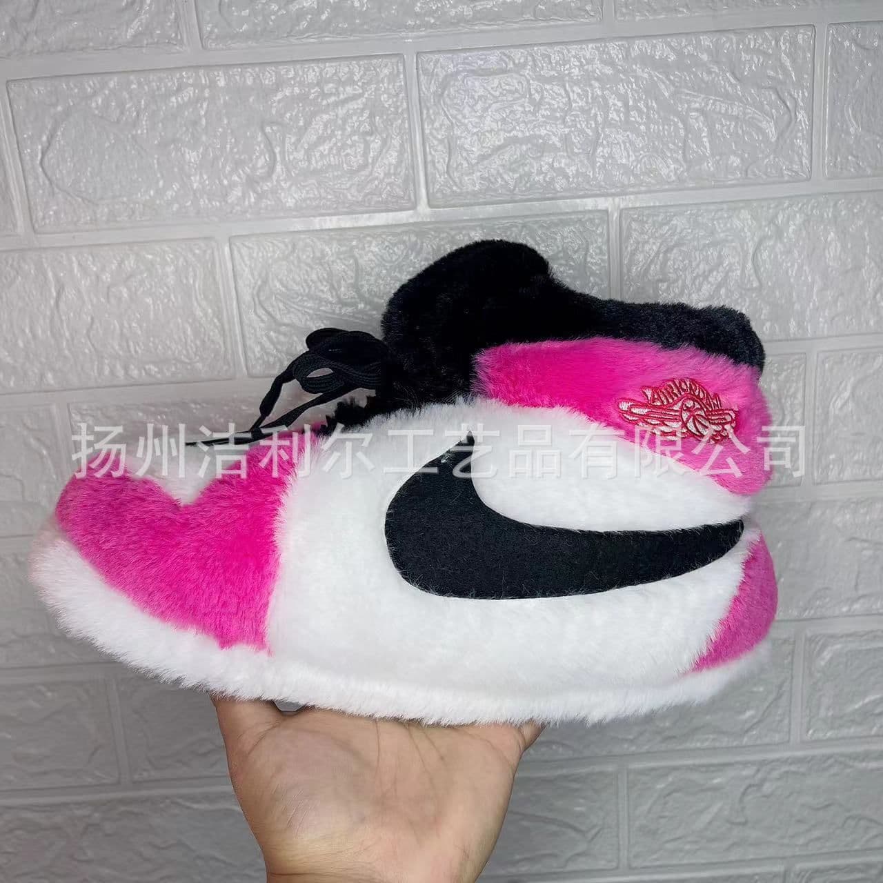 image-Cotton Indoor Basketball Shoes Winter Warm Cartoon Pattern EU Size 36 44