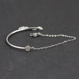 image-NIBASTAR Titanium Steel Bracelet - Rose Gold Zircon