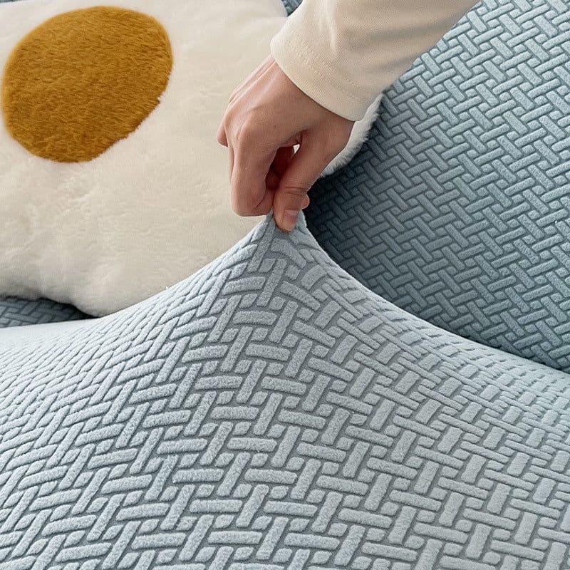 image-Nordic Universal Dust-Proof Sofa Cover - Burgundy 45x45cm