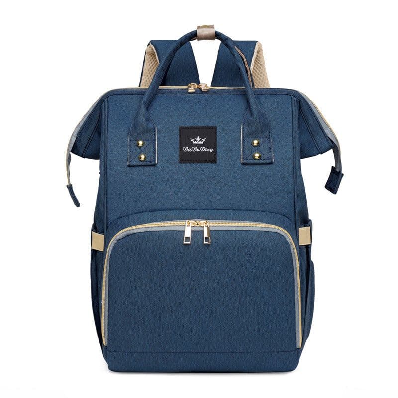 image-Mummy Backpack Large Capacity Grey Oxford Cloth