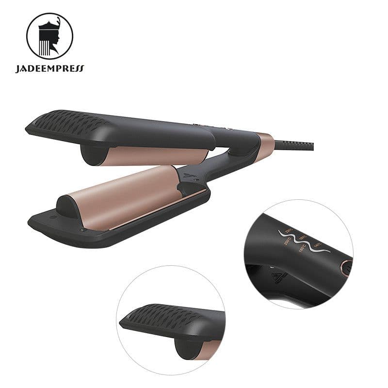 image-JADEEMPRESS 3-in-1 Hair Straightener Curler - Black