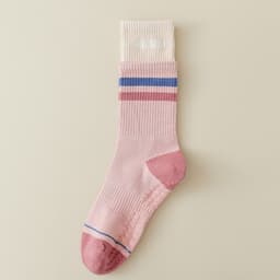 image-Women's Yoga Socks - Purple Cotton Mid-Tube Non-Slip