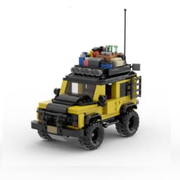 image-Cross-border hot selling compatible LEGO small particle building blocks MOC-75900 Land Rover Defender off-road 8-grid car toy set