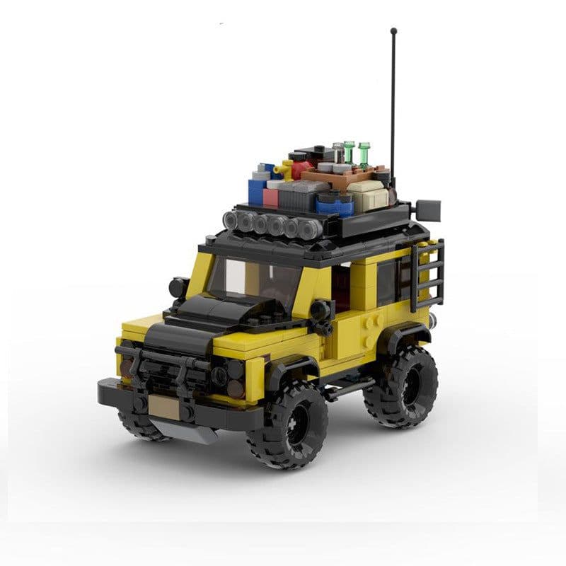 image-Cross-border hot selling compatible LEGO small particle building blocks MOC-75900 Land Rover Defender off-road 8-grid car toy set