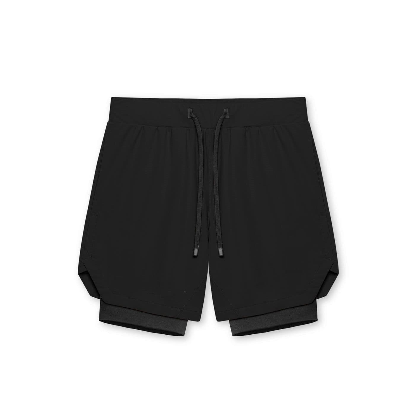 image-2023 Men's Quick-Dry Shorts 2-in-1 Sports Fitness 3XL Reddish Brown