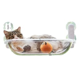 image-Cat Hammock Space Capsule Pet Bed - Glass Hanging Transparent