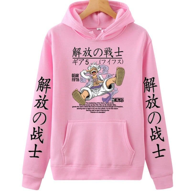 image-Cheers Anime Luffy Hoodie Sweatshirt - Yellow, 4XL, Long Sleeve, Spring/Autumn