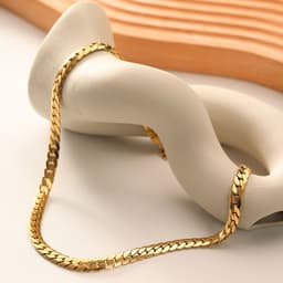 image-Titanium Steel Cuban Chain Necklace - X721 Gold Hip-Hop Style