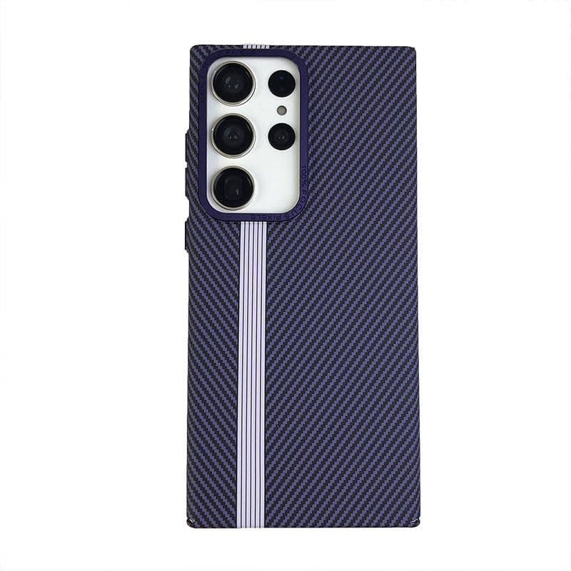 image-Samsung S24 Ultra PC Case - Carbon Fiber Magnetic Cover