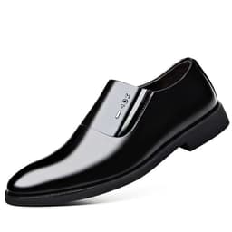image-Yu Xiuyuan Men's Leather Business Shoes Black Low Heel 44