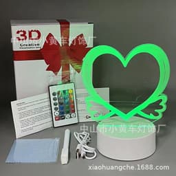image-16-Color Remote USB 3D Night Light Erasable Graffiti Board Lamp 12*15