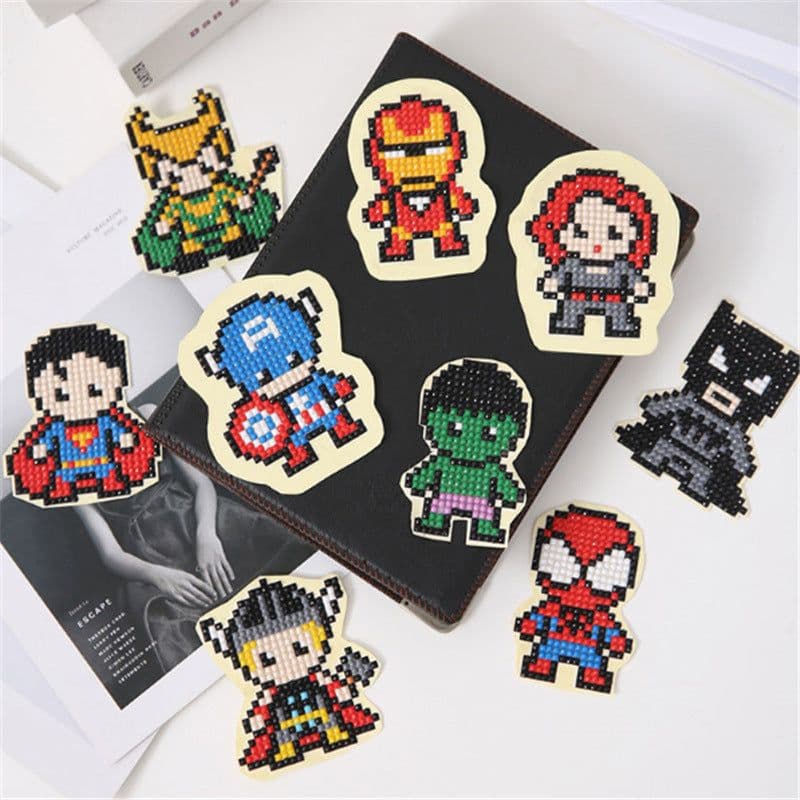 image-Douyin Rabbit Year Puzzle Sticker - DIY Crystal Diamond Fridge Decal - Cartoon Style