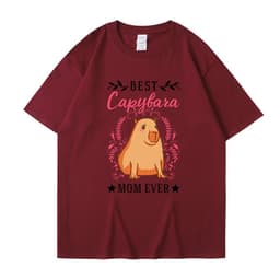 image-Cross-border independent station new summer cartoon cute Harajuku style printed cotton short-sleeved men's and women's T-shirt tops