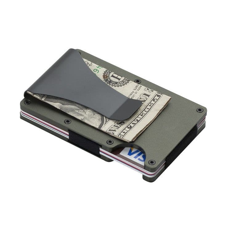 image-RFID Blocking Aluminum Alloy Wallet - Large Capacity Credit Card Holder