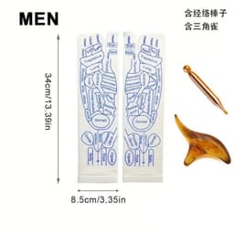image-Cross-border Warp socks English acupuncture point socks meridian socks Chinese heritage massage socks spot