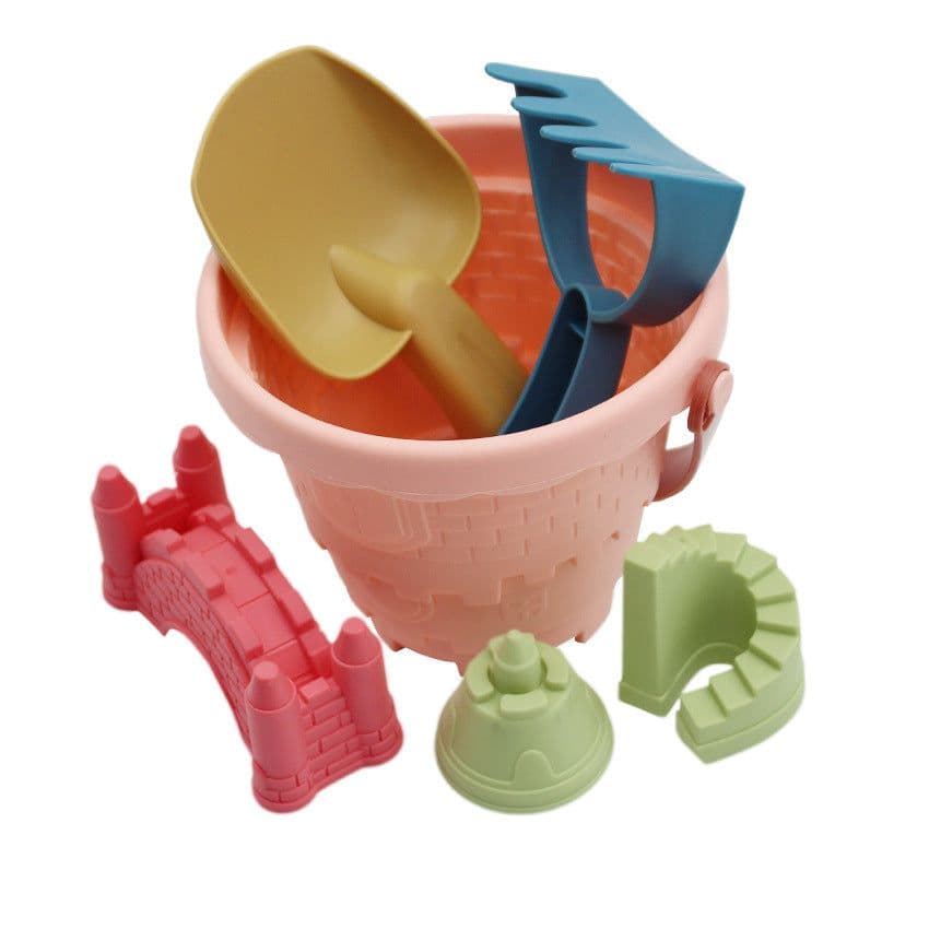 image-Children's castle beach toy bucket