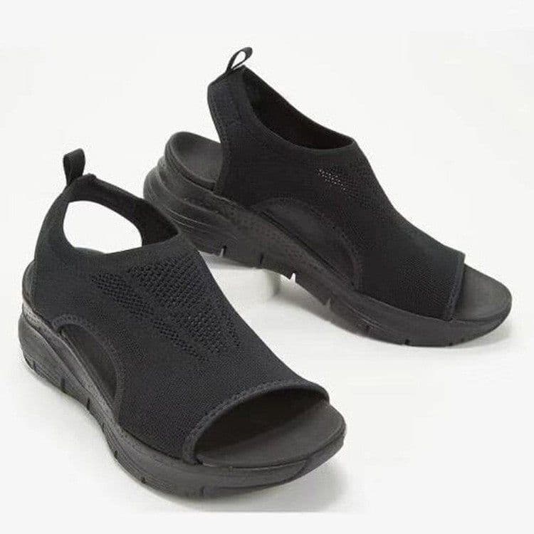 image-Spot 2021 Pink Sandals Low-Heeled Casual Women's Shoes PU Sole
