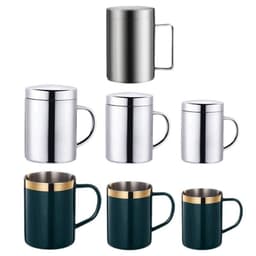 image-304 stainless steel mug household thermos cup office cup with lid water cup kindergarten school student cup