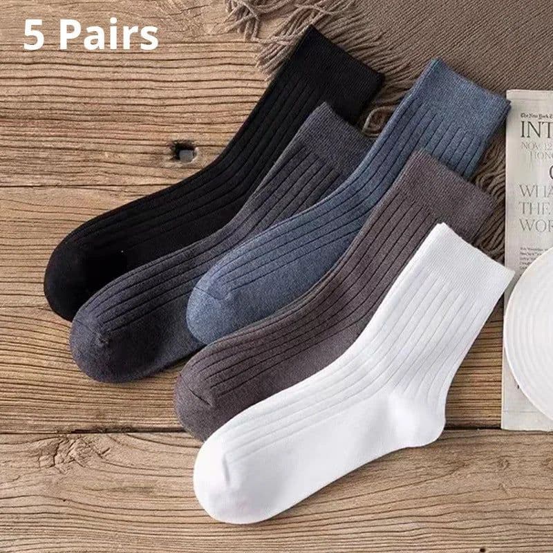 image-Men's Ankle Socks - Breathable Cotton Sports Socks