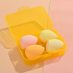 image-Beauty Egg Makeup Sponge Set - Foundation Brush & Powder Puff
