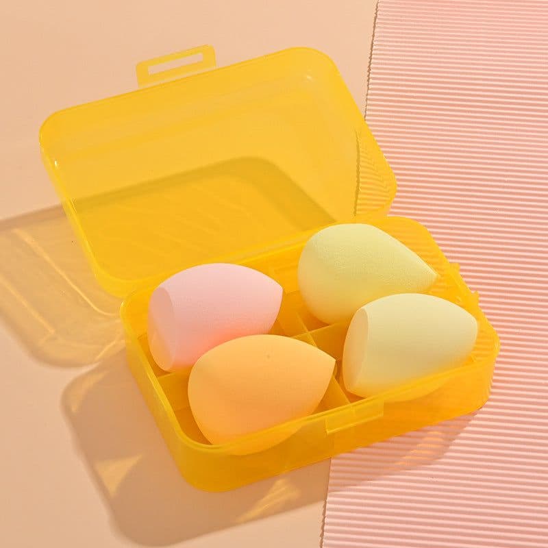 image-Beauty Egg Makeup Sponge Set - Foundation Brush & Powder Puff