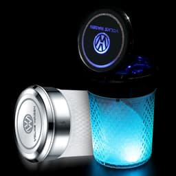 image-LED Car Ashtray with Cover - Colorful Air Outlet Mount
